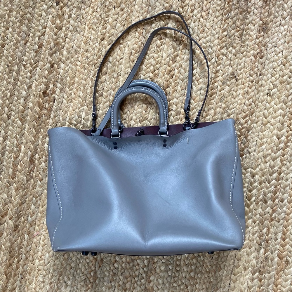 Coach grey tote